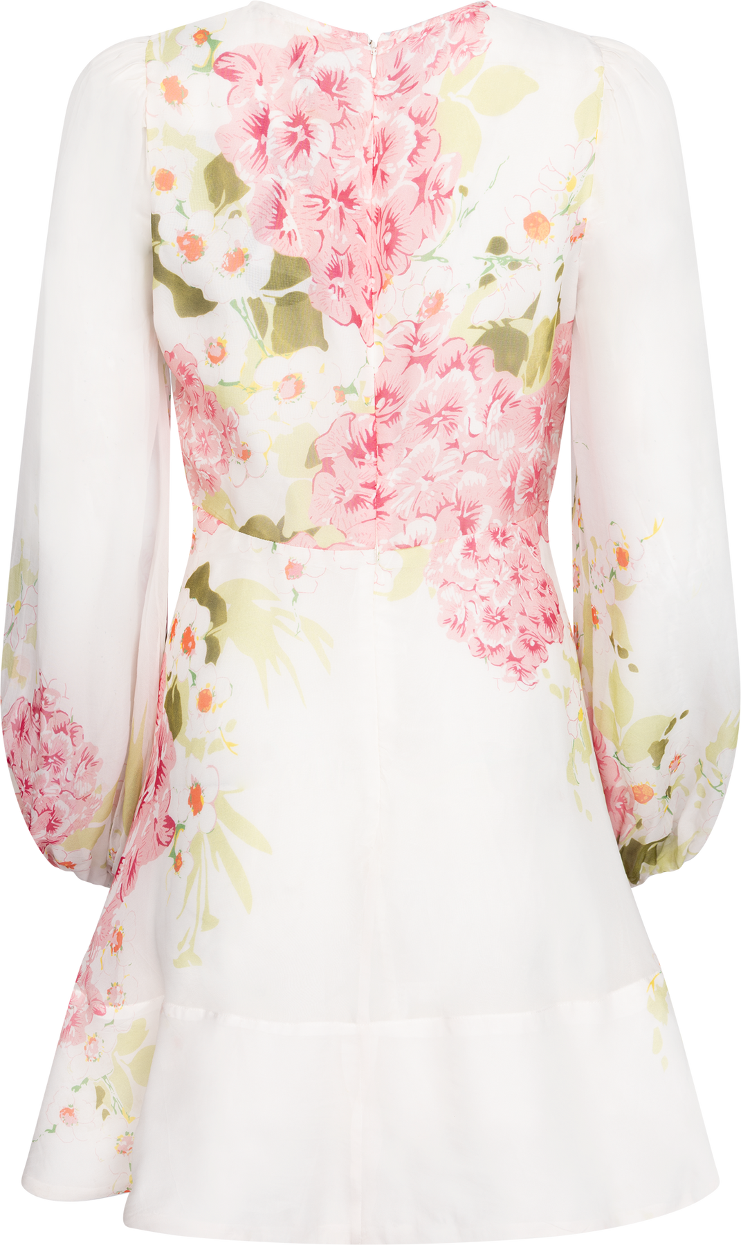 Organza Mini Dress - Cherry Bloom