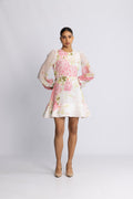 Organza Mini Dress - Cherry Bloom