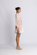 Organza Mini Dress - Cherry Bloom