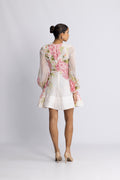 Organza Mini Dress - Cherry Bloom