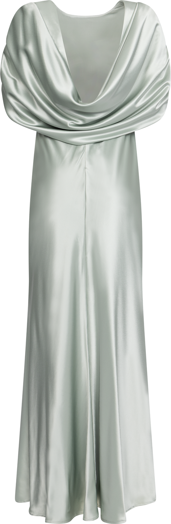 Louise Draped Back Maxiklänning - Sage