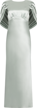 Louise Draped Back Maxiklänning - Sage