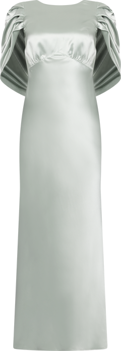 Louise Draped Back Maxi Dress - Sage