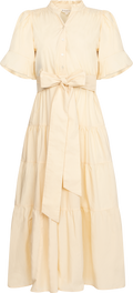 Gaia Dress - Lemon Poplin