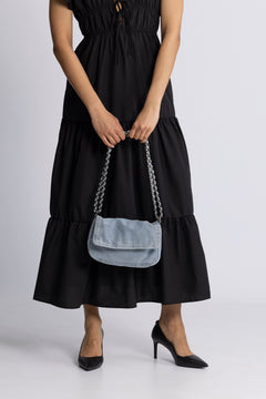 Washed Denima Hollis Bag - Denim