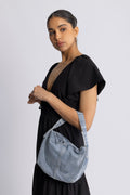 Washed Denima Fraya Small Bag - Denim