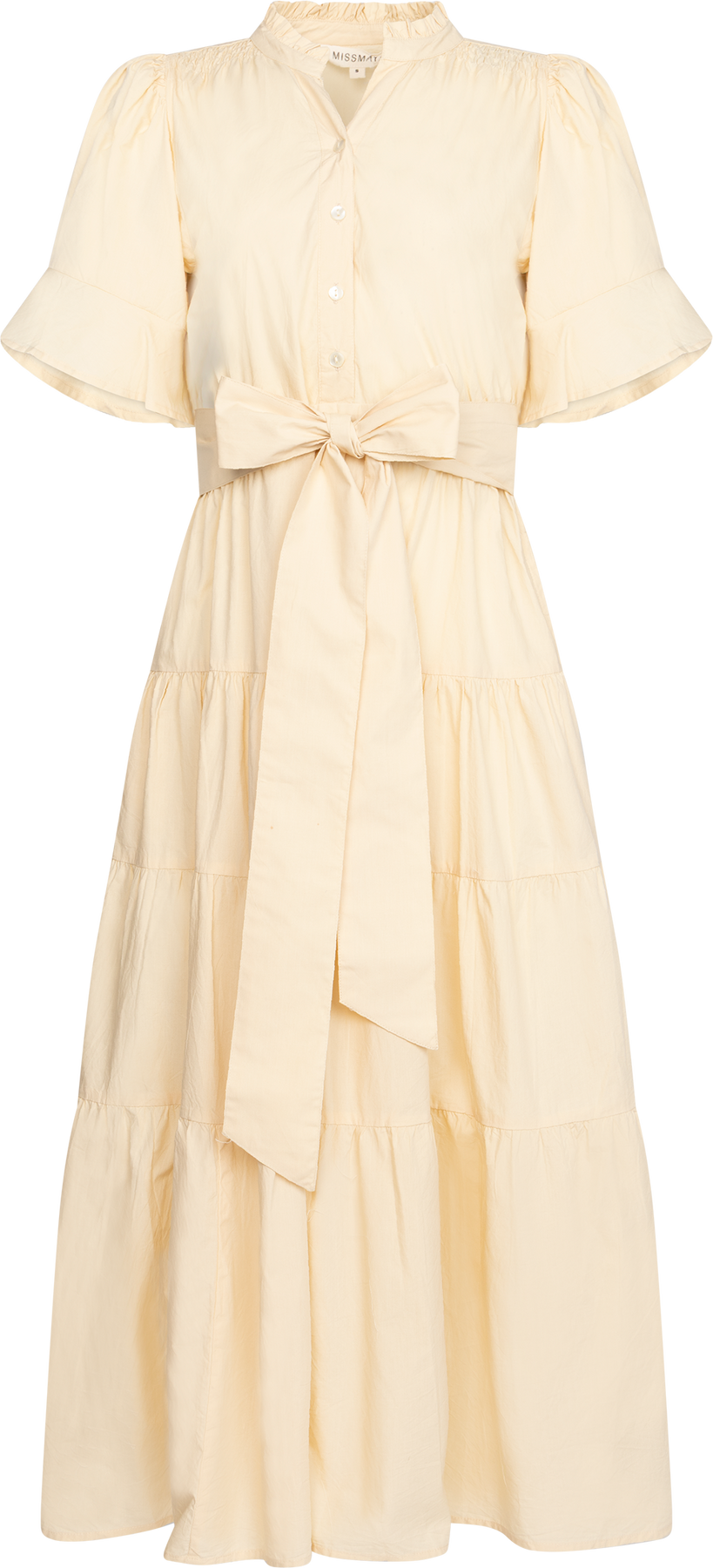 Gaia Dress - Lemon Poplin