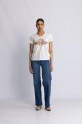Nadine O-Ss Deco Tee - Powder Pink