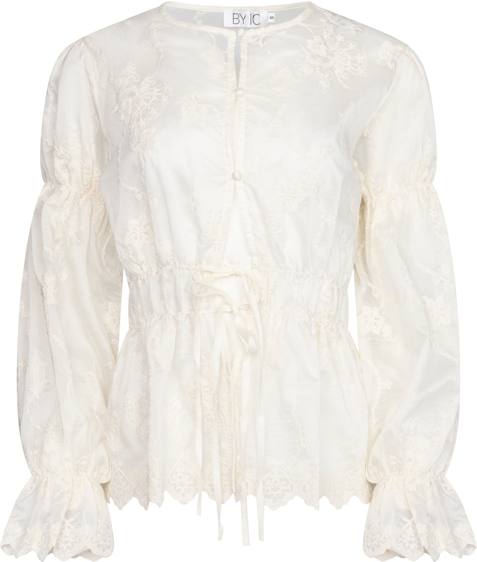 BYIC Lolaic Blus - White Embroidery
