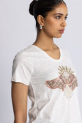 Nadine O-Ss Deco Tee - Powder Pink