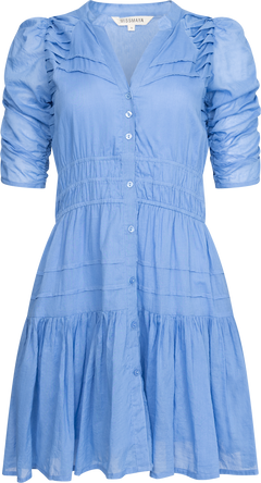 Fabienne Mini Dress - Blue Voille