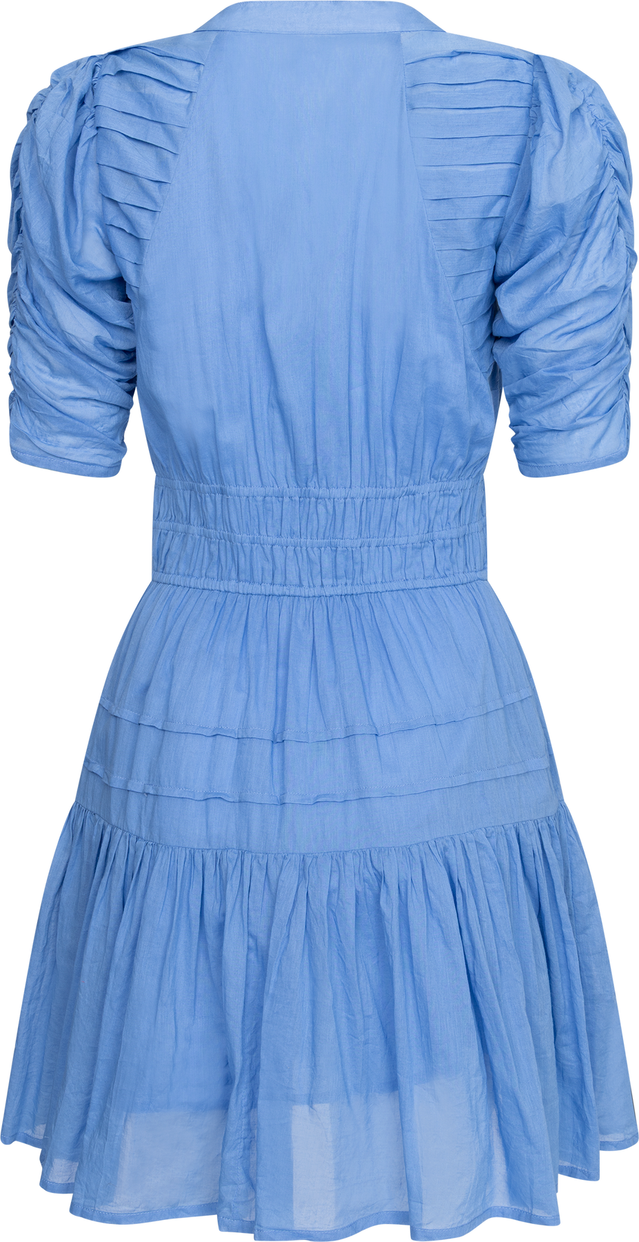 Fabienne Mini Dress - Blue Voille
