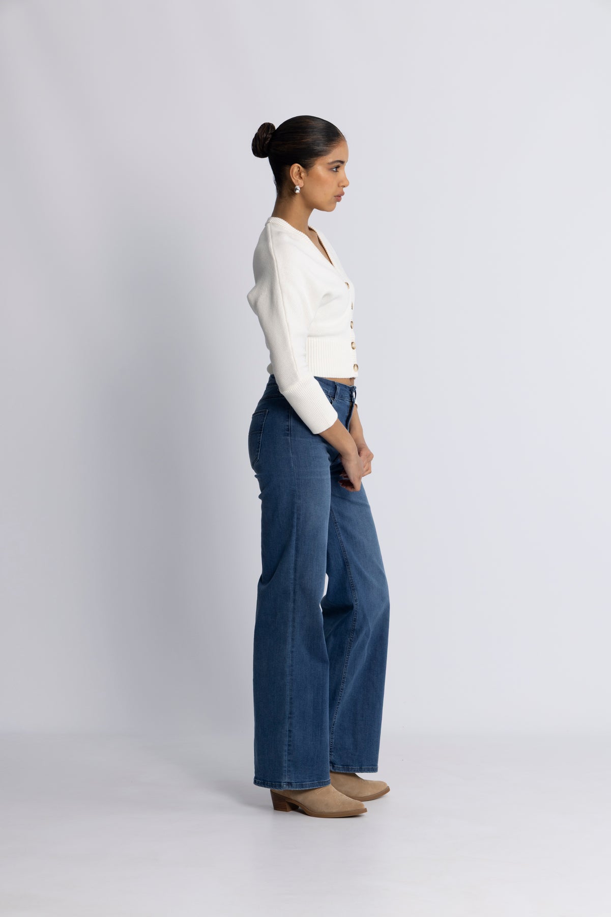 Àvora Cashmere Blend Cardigan - Offwhite