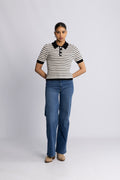 Charles Knit Blouse - Svart randig