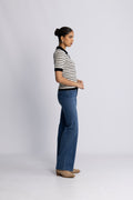 Charles Knit Blouse - Svart randig