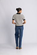 Charles Knit Blouse - Svart randig