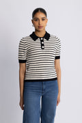 Charles Knit Blouse - Svart randig