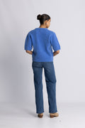 Kae SS Knit Kofta - Dove Blue
