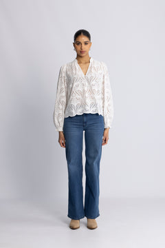 Tazzin Caza Blouse - White