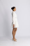 Silja LS Short Dress - Snow White