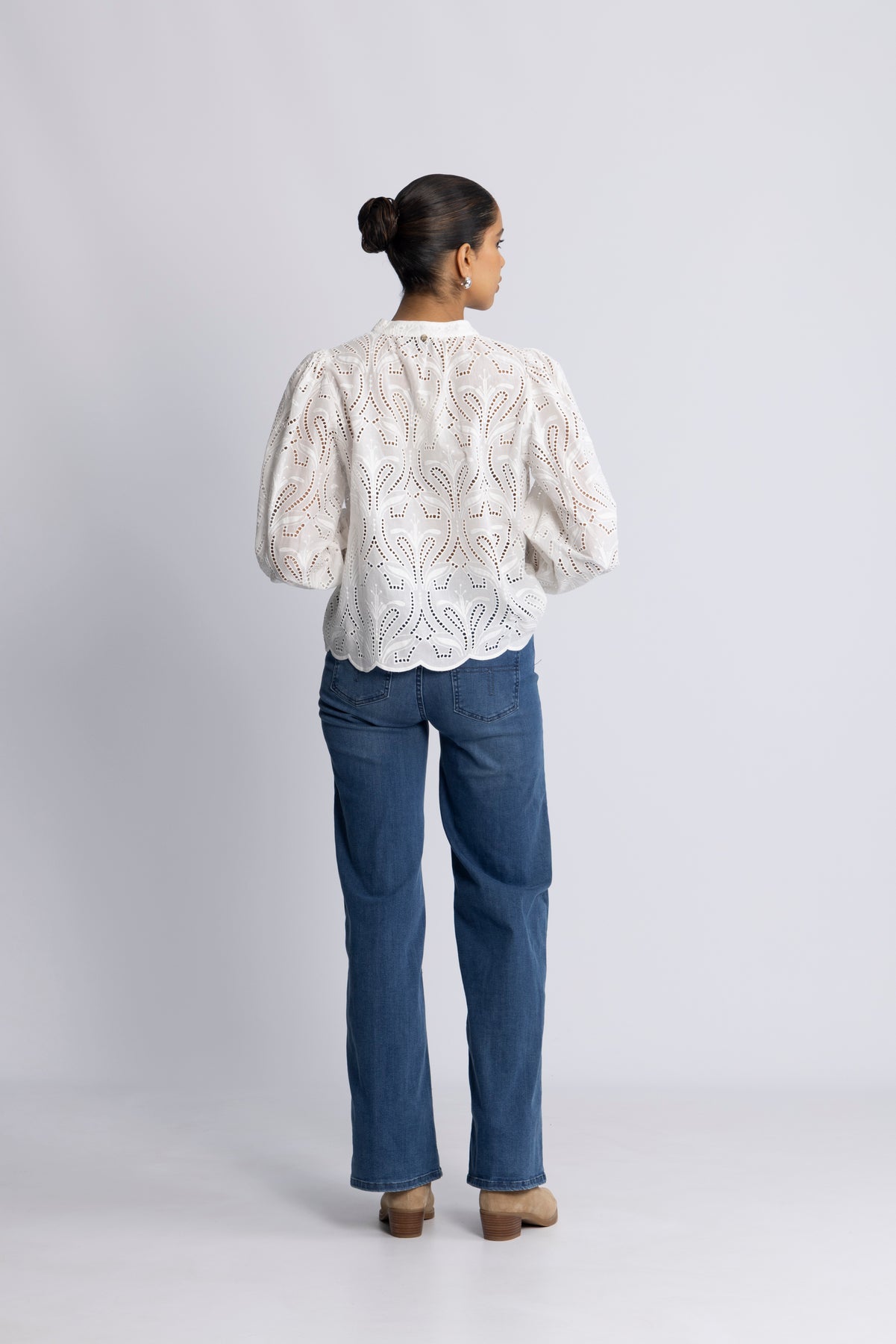 Tazzin Caza Blus - Vit