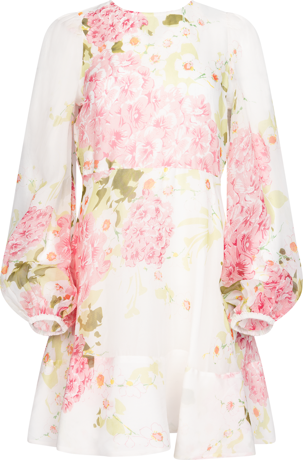 Organza Mini Dress - Cherry Bloom