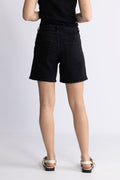 Sveja-Krista Hw Denim Shorts - Svart denim