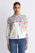 Yasrosie Ls Shirt - Birch Rosie Print