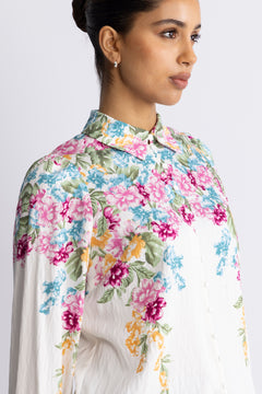Yasrosie Ls Shirt - Birch Rosie Print