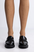 Biapearl Simple Penny Loafer Patent Aquarius - Svart