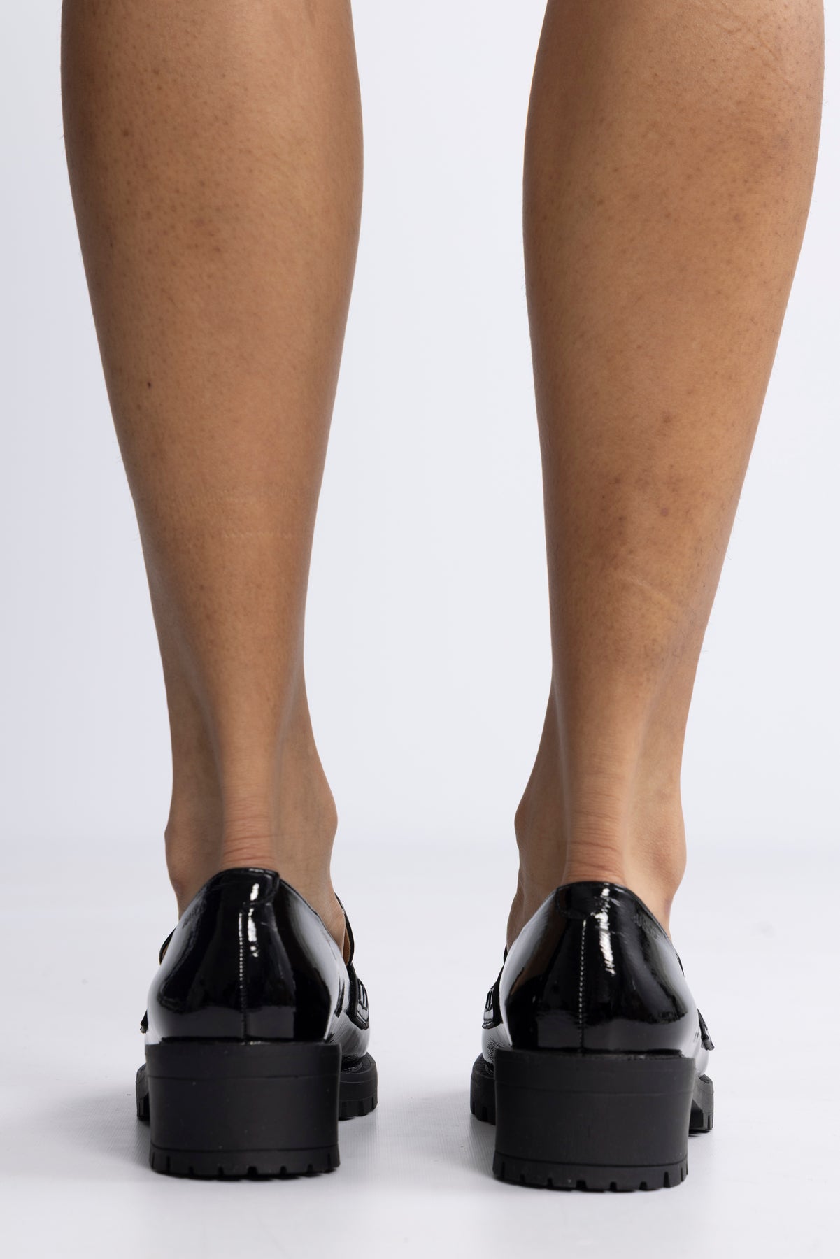 Biapearl Simple Penny Loafer Patent Aquarius - Svart