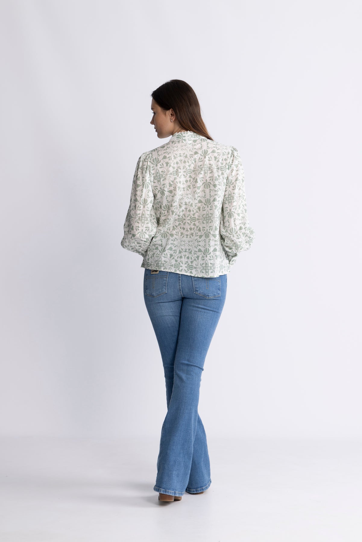 Yasvips Ls Skjorta - Iceberg Green Vips Print