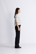 Jaxine Bahara Tee Stp - Turtledove Blk