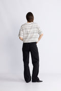 Jaxine Bahara Tee Stp - Turtledove Blk