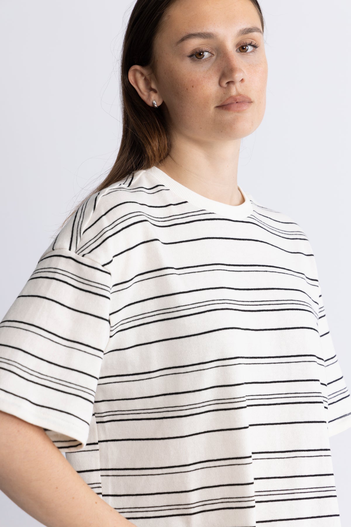 Jaxine Bahara Tee Stp - Turtledove Blk