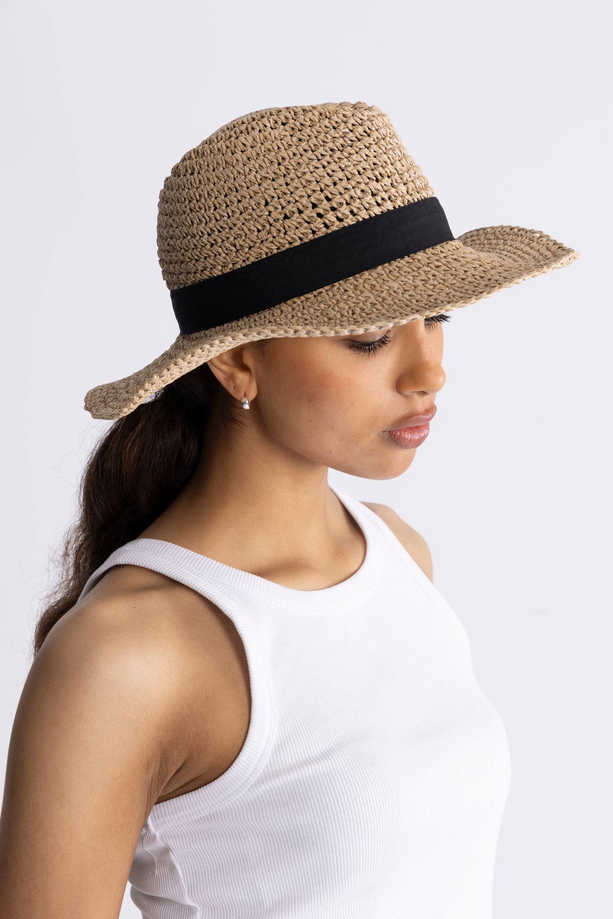 Day Raffia Crochet Hat - Crockery