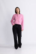 CalaCC Check Boucle Jacka - Candyfloss
