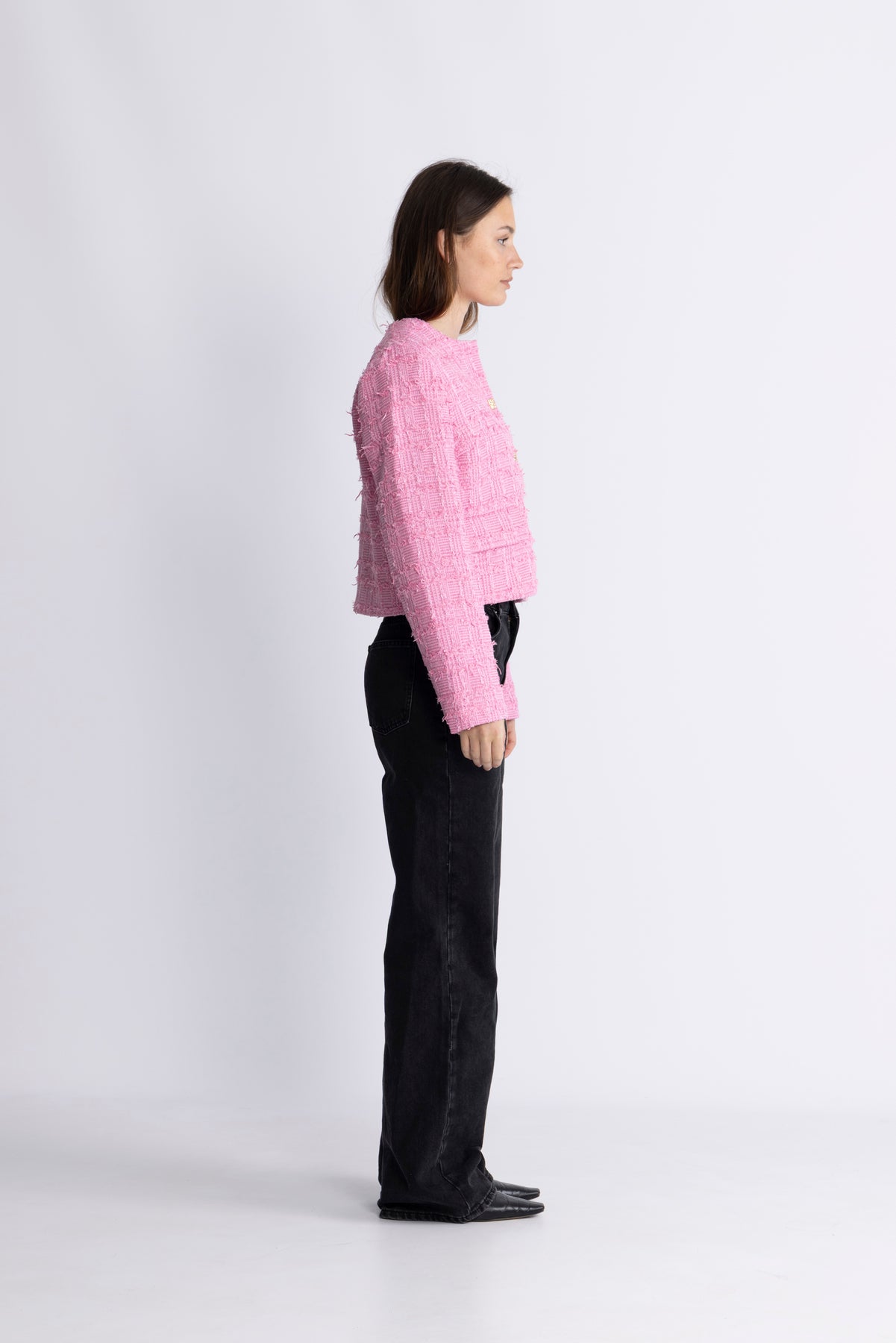 CalaCC Check Boucle Jacka - Candyfloss