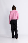 CalaCC Check Boucle Jacka - Candyfloss