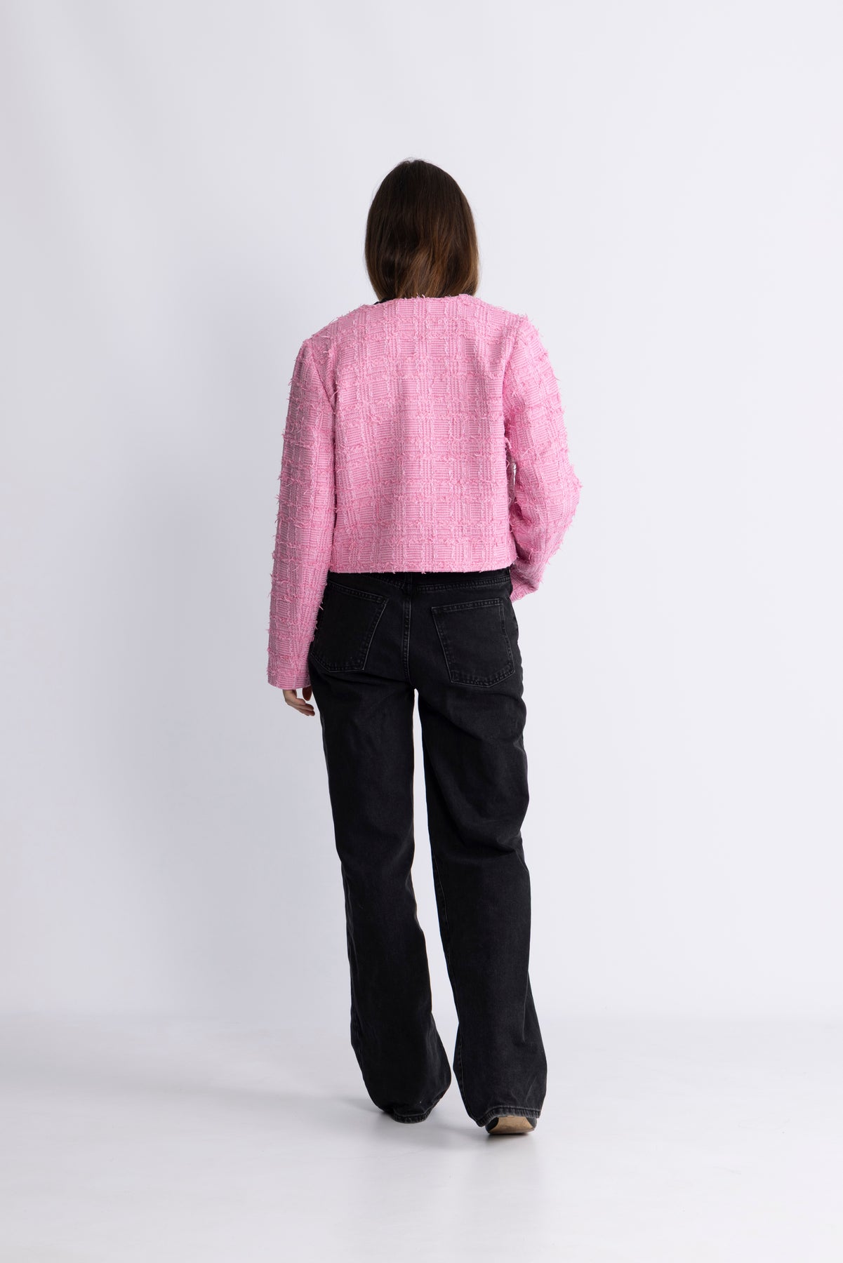 CalaCC Check Boucle Jacka - Candyfloss