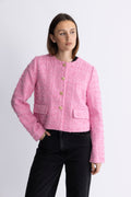 CalaCC Check Boucle Jacka - Candyfloss