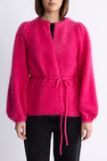 Fredrikke Chunky Cardigan - Raspberry