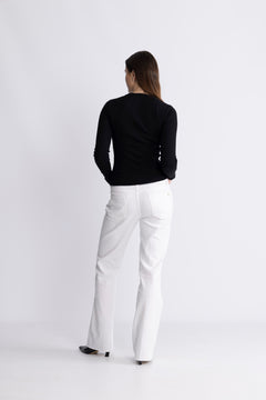 Paris Flared - Classy White