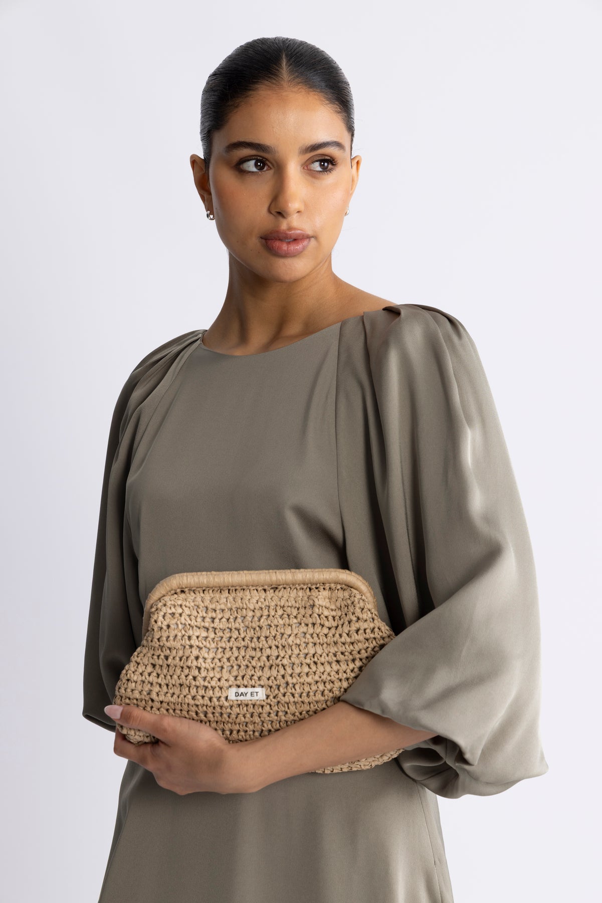 Day Crochet Clutch - Coriander Beige