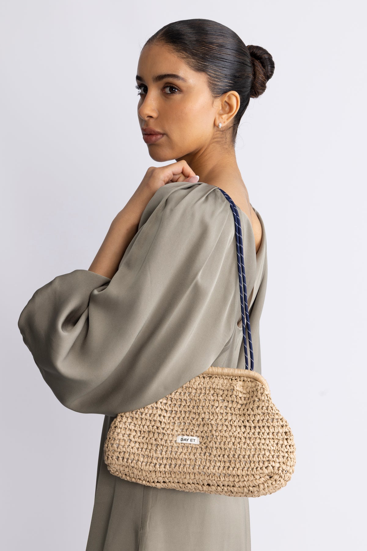 Day Crochet Clutch - Coriander Beige