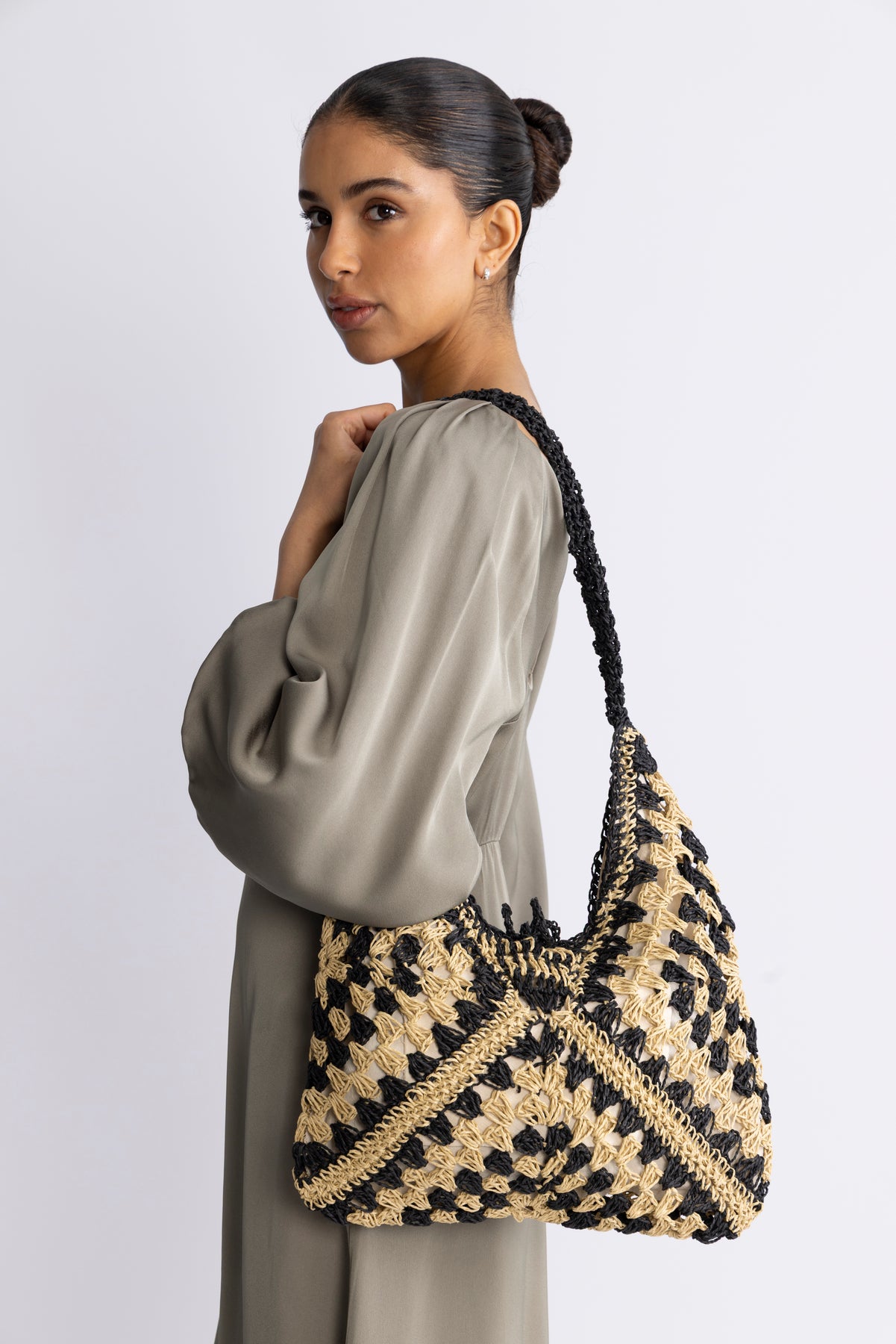 Wafted Emily Bag - Svart/Natur
