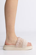 Loose Knitted Sandaler - Grå