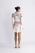 Yasrosie Ls Dress - Birch Rosie Print