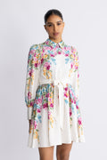 Yasrosie Ls Dress - Birch Rosie Print