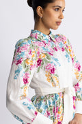 Yasrosie Ls Dress - Birch Rosie Print